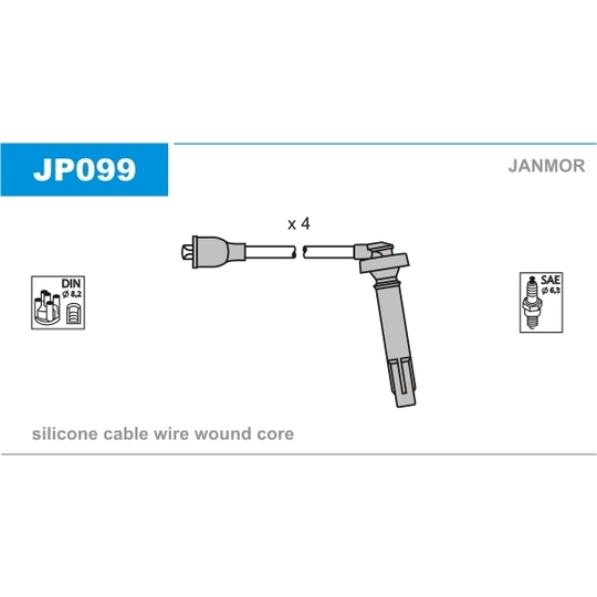 JP099 - Süütesüsteemikomplekt 