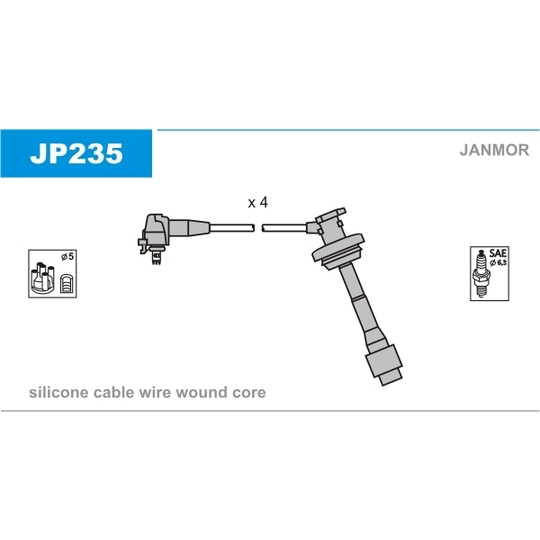 JP235 - Tändkabelsats 