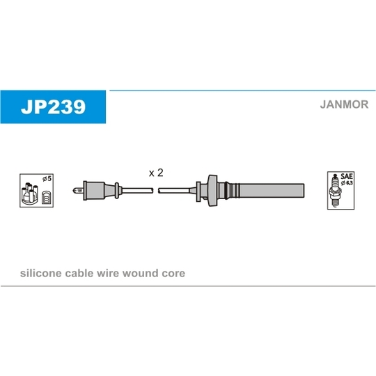 JP239 - Tändkabelsats 