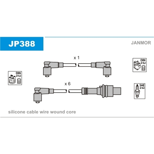 JP388 - Ignition Cable Kit 