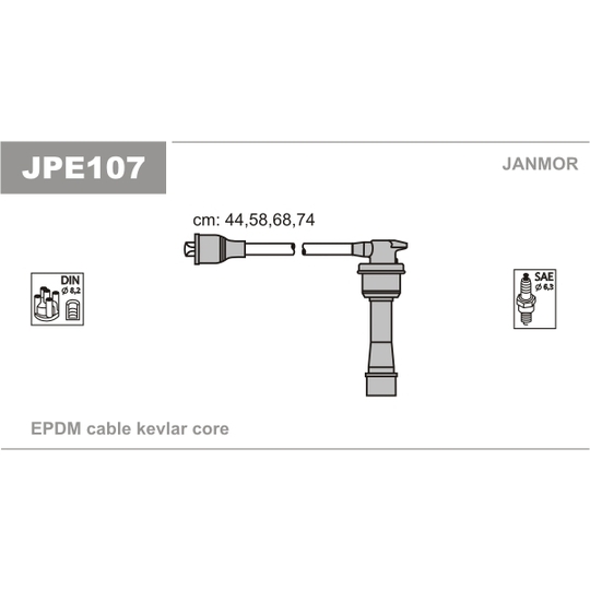 JPE107 - Ignition Cable Kit 