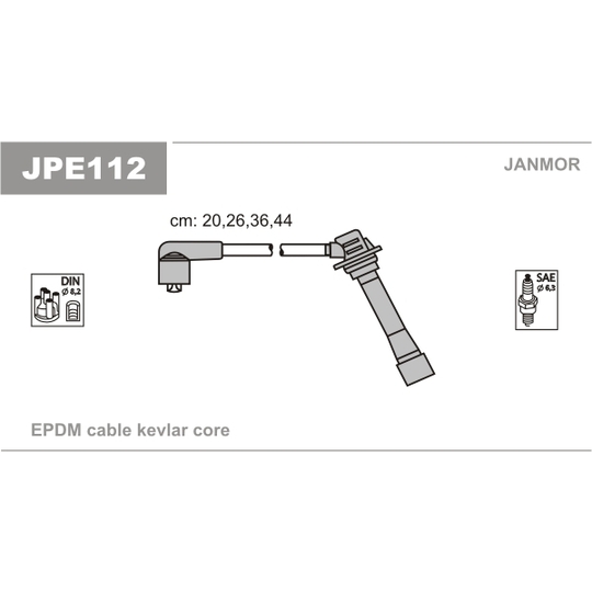 JPE112 - Süütesüsteemikomplekt 