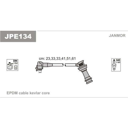 JPE134 - Süütesüsteemikomplekt 