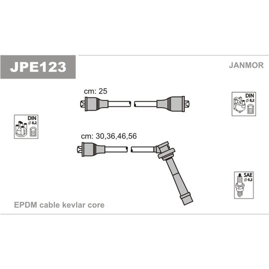 JPE123 - Ignition Cable Kit 