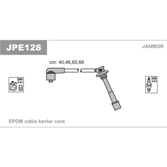 JPE128 - Ignition Cable Kit 