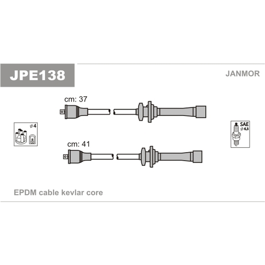 JPE138 - Ignition Cable Kit 