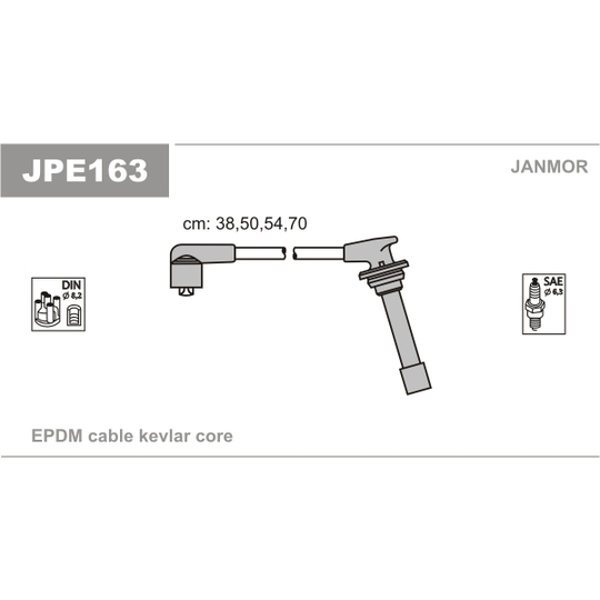 JPE163 - Tändkabelsats 