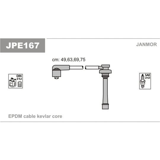 JPE167 - Süütesüsteemikomplekt 