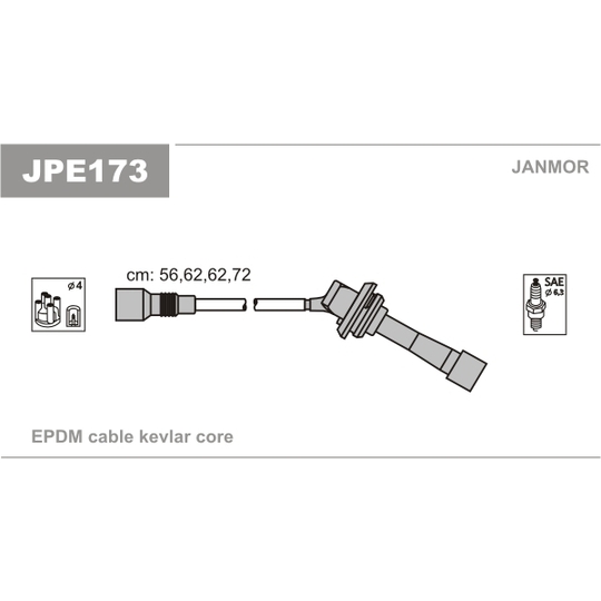 JPE173 - Ignition Cable Kit 