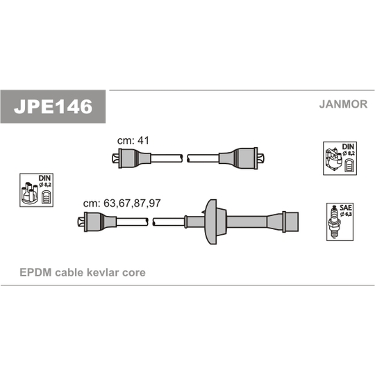 JPE146 - Süütesüsteemikomplekt 