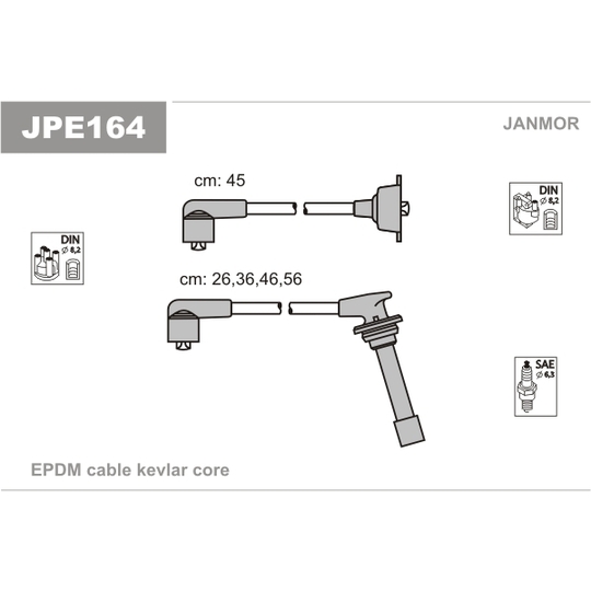 JPE164 - Ignition Cable Kit 