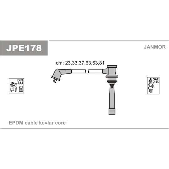 JPE178 - Ignition Cable Kit 