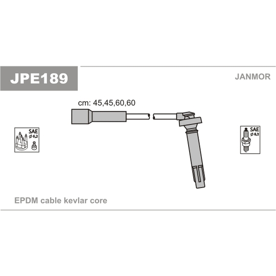 JPE189 - Ignition Cable Kit 