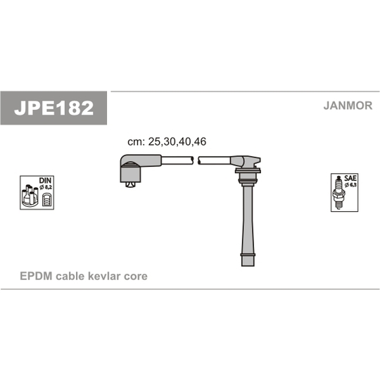 JPE182 - Ignition Cable Kit 