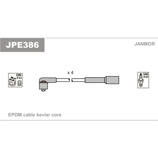 JPE386 - Ignition Cable Kit 