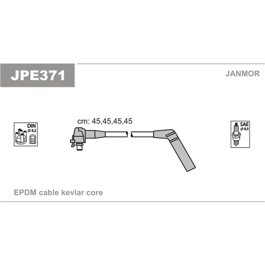 JPE371 - Süütesüsteemikomplekt 