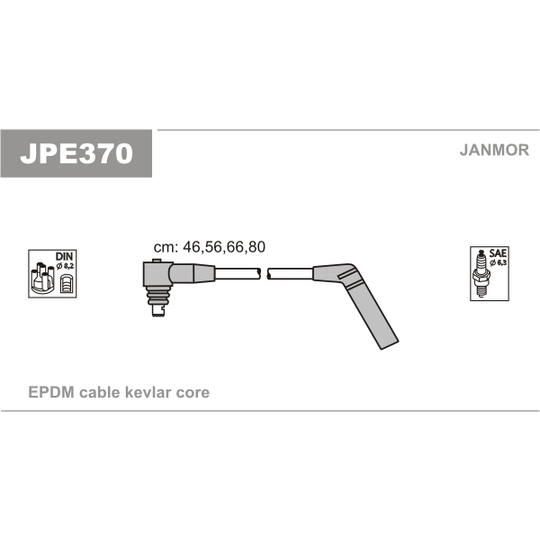 JPE370 - Süütesüsteemikomplekt 