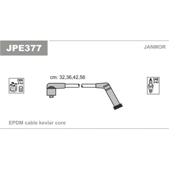 JPE377 - Süütesüsteemikomplekt 