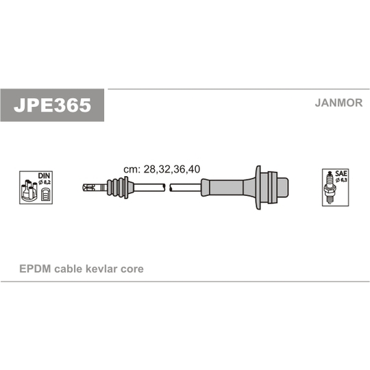 JPE365 - Ignition Cable Kit 