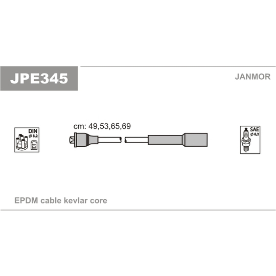 JPE345 - Ignition Cable Kit 