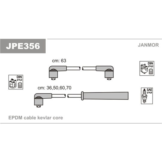 JPE356 - Süütesüsteemikomplekt 