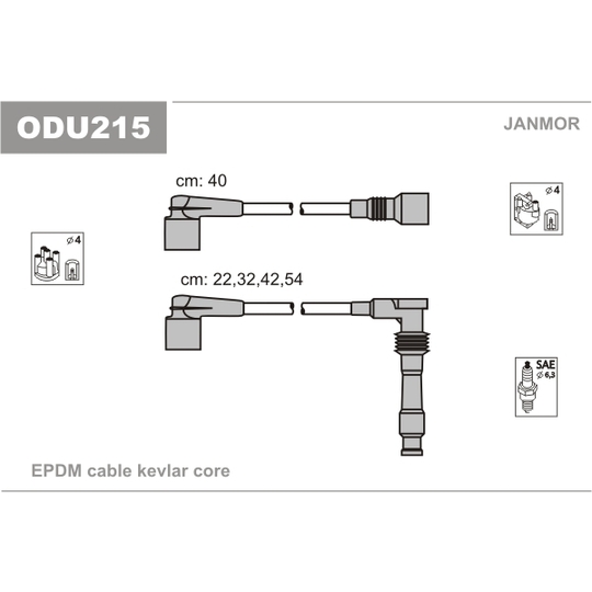 ODU215 - Ignition Cable Kit 