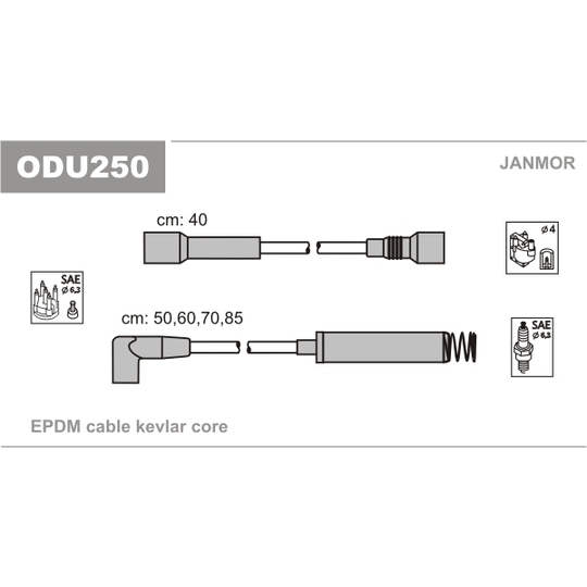 ODU250 - Ignition Cable Kit 