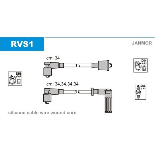 RVS1 - Ignition Cable Kit 
