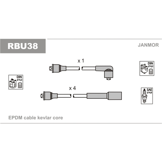 RBU38 - Süütesüsteemikomplekt 