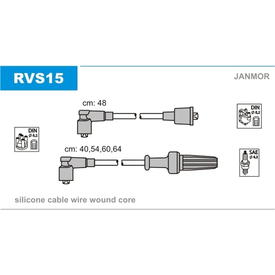 RVS15 - Ignition Cable Kit 