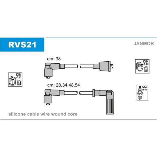 RVS21 - Ignition Cable Kit 