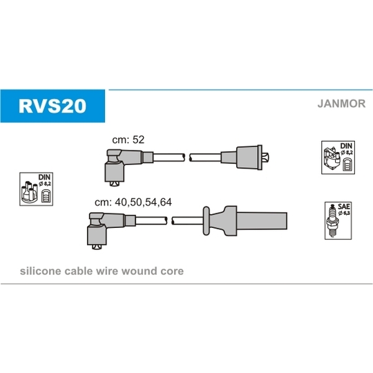 RVS20 - Ignition Cable Kit 