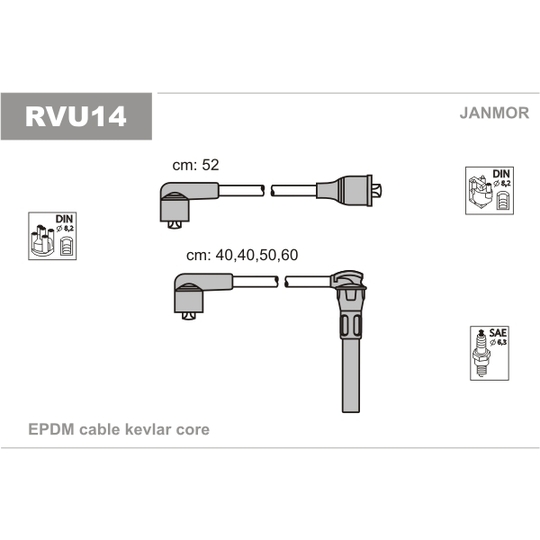 RVU14 - Ignition Cable Kit 