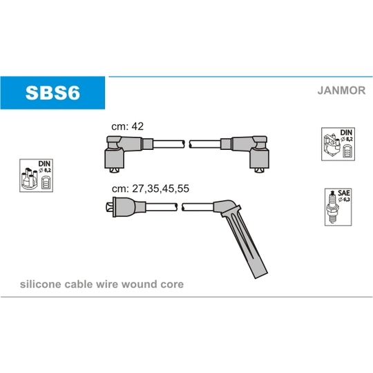 SBS6 - Ignition Cable Kit 