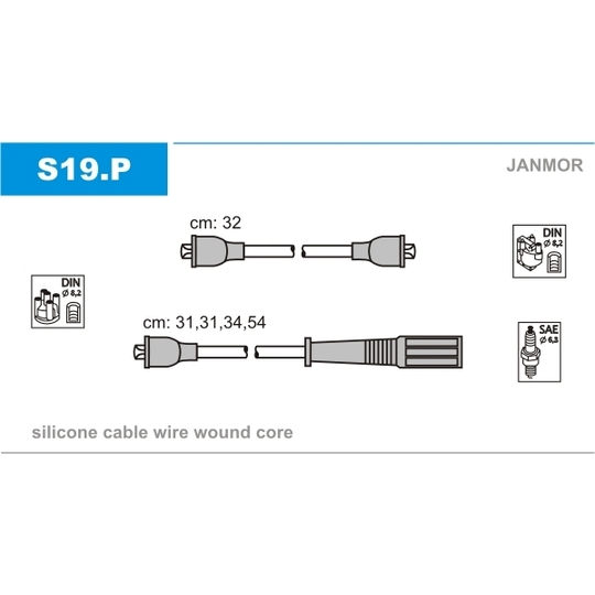 S19.P - Ignition Cable Kit 