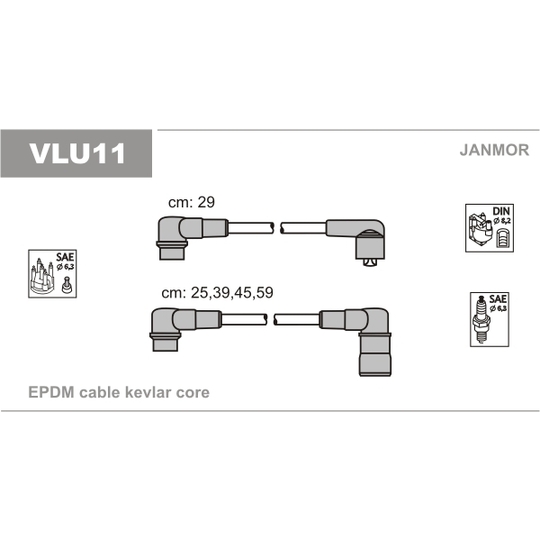 VLU11 - Ignition Cable Kit 