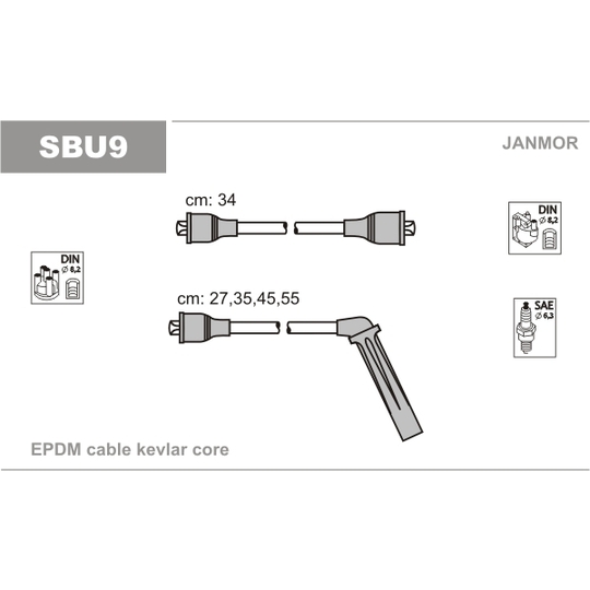 SBU9 - Ignition Cable Kit 