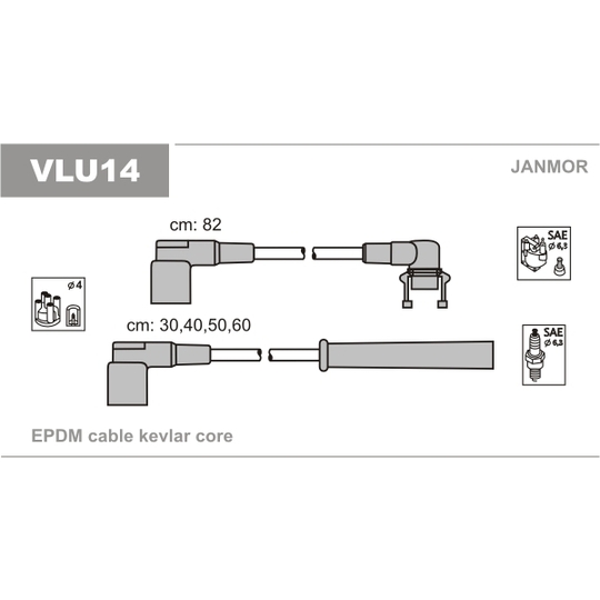 VLU14 - Ignition Cable Kit 