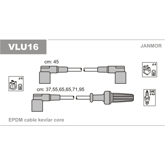 VLU16 - Ignition Cable Kit 