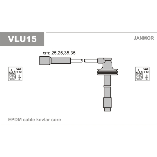 VLU15 - Ignition Cable Kit 