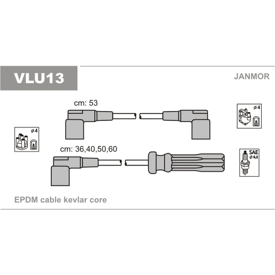 VLU13 - Ignition Cable Kit 
