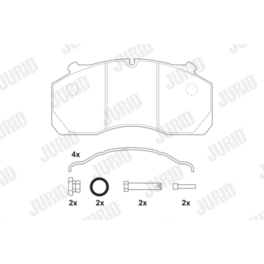 2915009560 - Brake Pad Set, disc brake 