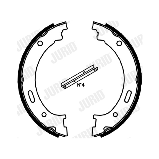 362551J - Brake Shoe Set, parking brake 