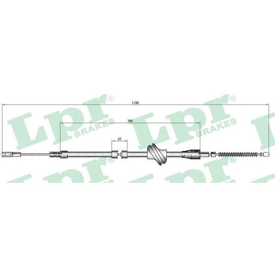 C0045B - Cable, parking brake 