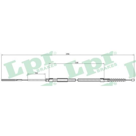 C0083B - Cable, parking brake 