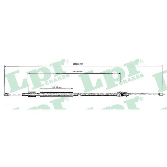 C0120B - Cable, parking brake 