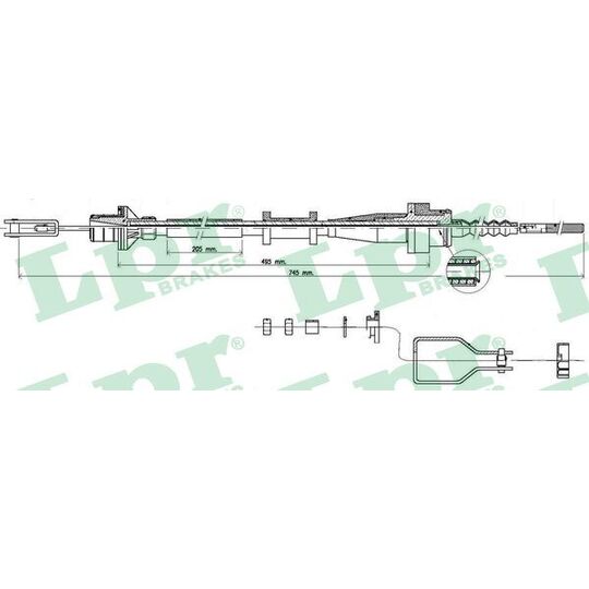 C0117C - Clutch Cable 