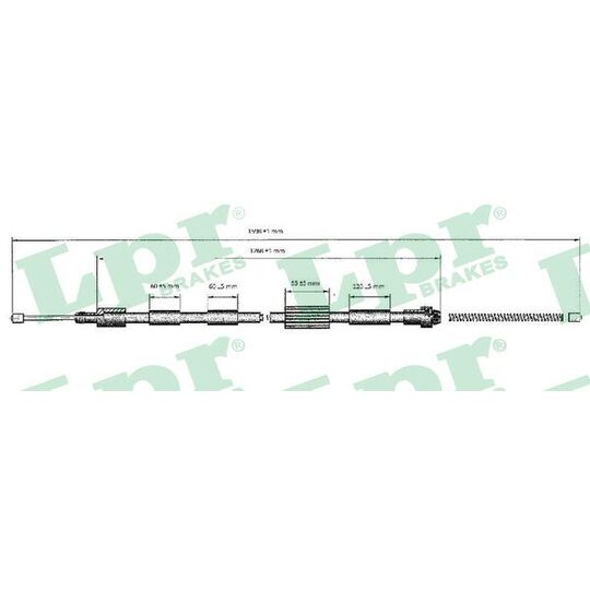 C0124B - Cable, parking brake 