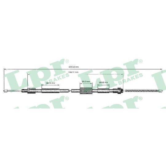 C0123B - Cable, parking brake 