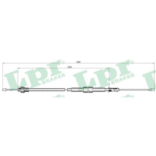 C0138B - Cable, parking brake 